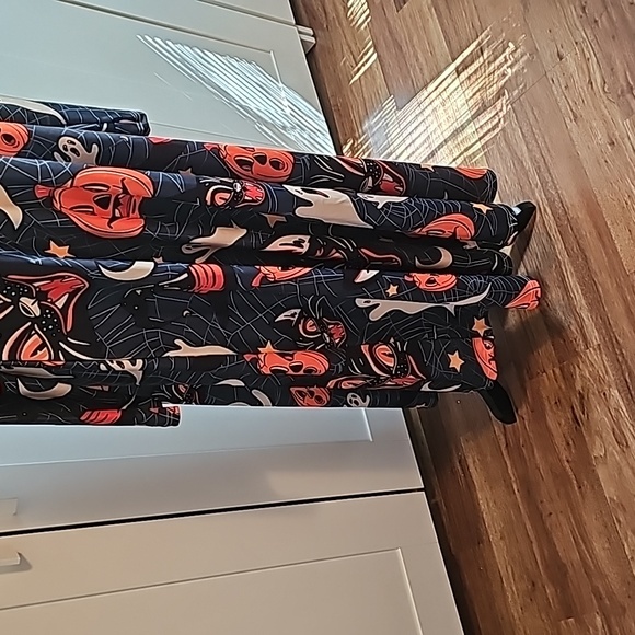 Vintage Halloween print Black cat and pumpkin Jack lantern sz XL BNWT dress fall - Picture 6 of 6